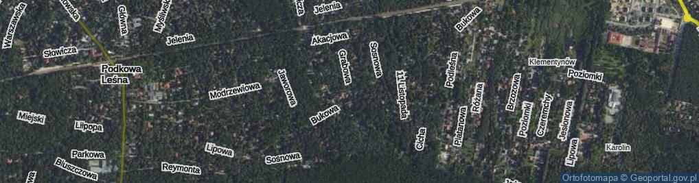 Zdjęcie satelitarne Grabowa ul.